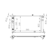 Orıs Radyatör Astra F 1.4-1.6-1.8-2.0 Ac Otom 585x348x26 Bop117026 1300109 1300148