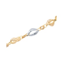 Gülaylar - Altın 14 Ayar Hollow Bileklik N11.16096 Sarı Altın