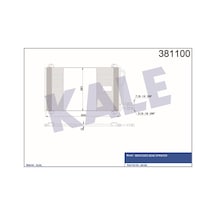 KALE OTO Radyatör 381100 Klima Radyatörü Sprinter 95- 665X371X16