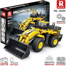 Reobrix 22009 Dozer Kamyon Kumanda&motorlu Yaratıcı Yapı Blok Seti Building Block Mechanical Loader - 1876 Parça
