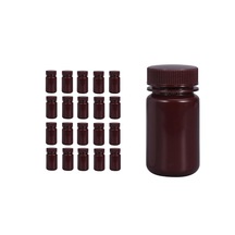 Borox HDPE Amber plastik Şişe 125ml - Vida Kapaklı - 20 Adet