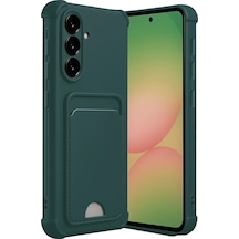 Flzdgnkr Newface Samsung Galaxy A36 Kılıf Kelvin Kartvizitli Silikon - Koyu Yeşil