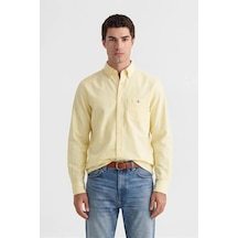 Gant Erkek Sarı Regular Fit Logolu Gömlek-14692