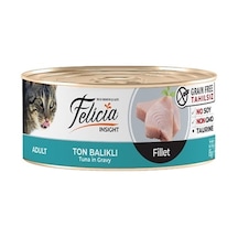 Felicia Tahılsız Ton Balıklı Fileto Konserve Yetişkin Kedi Maması 85 G