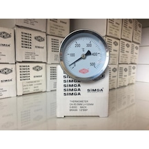 Simga 63 Taş Fırın Çay Kazan Termometre 500 C Derece 10 Cm Dalma Boylu