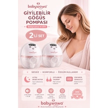 Babywawa H-011 Giyilebilir Göğüs Pompası 2'li Set Kablosuz, Sessiz, Taşınabilir Süt Sağma Makinesi Babywawa H-011 Giyilebilir Göğüs Pompası 2'li Set Kablosuz, Sessiz, Taşınabilir Süt Sağma Makinesi