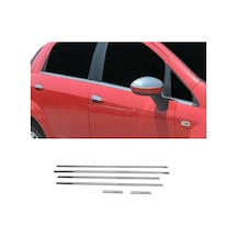Fiat Punto Krom Cam Çıtası 6parça 2006 Ve Üzeri P.çelik