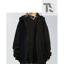 Startmore Düz Siyah Unisex Oversize Siyah