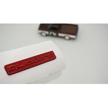 Dk Tuning Quattro Kırmızı Bagaj Logo Amblem Audi İle Uyumlu Bagaj Arma