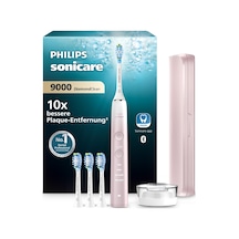 Philips Sonicare Diamondclean 9000 Elektrikli Diş Fırçası, Özel Sürüm - Sonic Diş Fırçası, Temizleyici Dişler, 4x C3 Premium Plak Savunması Fırça Başlıkları, Pembe Model Hx9911/79