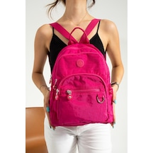 Baginn Kadın Sırt Çantası Günlük Kullanıma Uygun 30 25 Cm Klinkır Kumaş Çok Cepli Hafif Su İtici Kumaş Pembe Baginn Kadın Sırt Çantası Günlük Kullanıma Uygun 30 25 Cm Klinkır Kumaş Çok Cepli Hafif Su İtici Kumaş Pembe