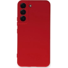 Newface Samsung Galaxy S23 Plus Kılıf Nano İçi Kadife Silikon - Kırmızı