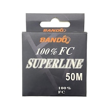 Bando Süperline 0.21 Mm 50m %100 Fluorocarbon Misina 3.8 Kg Çeker