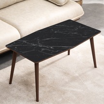 Vovvahome Vega Mdf Ahşap Orta Sehpa - Siyah Mermer