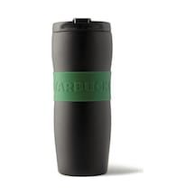Starbucks Siyah Paslanmaz Çelik Termos Yeşil Şeritli 355Ml
