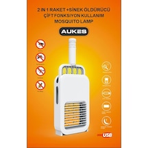 Aukes Raket + Sinek Öldürücü Cız Sarjlı
