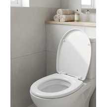 Hubrendy Tekno Dayanıklı Klozet Kapağı Universal Model Kolay Kurulum Hijyenik Banyo Ürünü Diğer