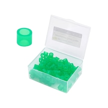 100 Adet/kutu Diş Diş Kodu Yüzükler Silikon Çok Renkli Otoklavlanabilir Dezenfeksiyon Ortodonti Evrensel Daire Enstrüman Pembe