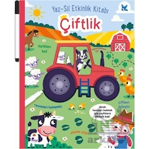 Yaz-sil Etkinlik Kitabı Çiftlik Kalemli İndigo Çocuk