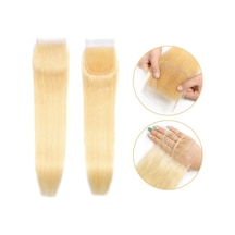 Peruk Tepesi Platin Renk Closure 16inch - Zmff-713915 Renkli