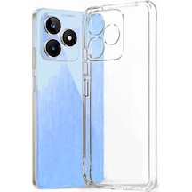 Realme Note 50 Kılıf Kamera Korumalı Silikon Şeffaf Kapak