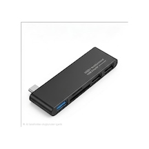 5 İn 1 Type-c Hub Adaptör - Usb 3.1 Süper Hızlı Veri Aktarımı, Sd & Microsd Tf Çift Kart Okuyucu, 2 Port Usb 2.0 Çoklu Dönüştürücü, Macbook, Laptop Ve Tablet Uyumlu Kart Okuyucu Hub