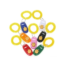 Vkemall 7 Renkli Köpek Eğitimi Çift Butonlu Çıkartıcı - Sesli İzleme Ve Emir Takibi Araç Seti Kırmızı, Mavi, Yeşil, Pembe, Siyah, Beyaz, Turuncu