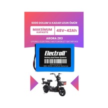 Arora Zr3 Uyumlu Batarya Maksimum Kapasite Lifepo4 48v 42ah Elektrikli Motorsiklet Bataryası