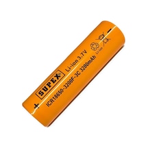 Supex Icr18650-3200f-3c 3.7v 3200mah Li-ion Düz Kafa Başsız Pil
