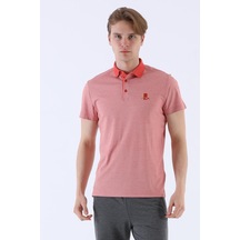 Maraton Sportswear Regular Erkek Polo Yaka Kısa Kol Basic Kiremit T-Shirt 20646-Kiremit