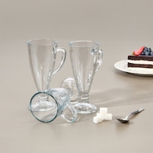 Glasss In Love Ceaser 3'lü Latte Kupası - Şeffaf - 240 Ml Renkli