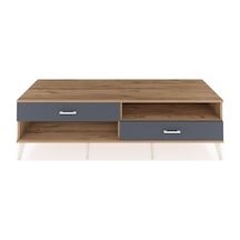 Kronos Tv Ünitesi Tek Raflı 2 Çekmeceli 176x59x51 Çam-çam/antrasit Atlas Çam/antrasıt