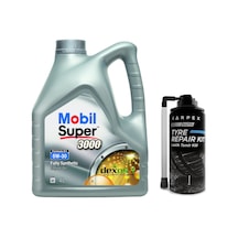 Mobil Super 3000 5W-30 Motor Yağı 4 L + Carpex Auto Lastik Tamir Kit