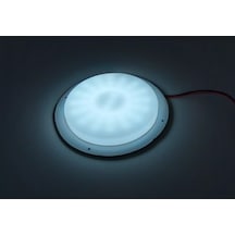 SU GEÇİRMEZ MARİNE YAT TEKNE KARAVAN YUVARLAK LAMBA 12 V DC BEYAZ