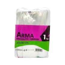 Naksan Arma Şeffaf Naylon 2 Lik 23 x 36 CM. Bakkaliye Poşeti Torbası - 1 KG. - Ort. 190 Adet - 1 Paket