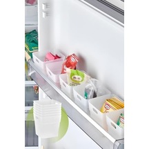 6 Adet Şeffaf Buzdolabı Kapak İçi Düzenleyici Ve Banyo Organizer, Çok Amaçlı Mutfak Çekmece Düzenleyici Seti, Diğer