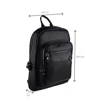 Westpolo Vegan Deri Şık Ve Fonksiyonel Unisex Sırt Çantası - 6012 Siyah