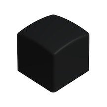 Cateksss 25x25 Mm Dış Profil Pabucu Siyah - 42 Li Paket
