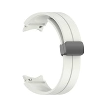 Samsung Galaxy Watch 4 40mm Uyumlu Krd-84 Silikon Kordon - Starlight