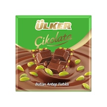 Ülker Kare Çikolata 65g Fıstıklı - Antep Fıstıklı Lezzet 6'li Avantaj Paketi - 6 Adet Tarı