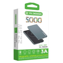 Yk Design Yk-pb5046 5000 Mah 22.5w 3a Magsafe Powerbank Siyah
