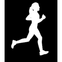 Koşucu Sporcu Bayan Sticker Yapıştırma