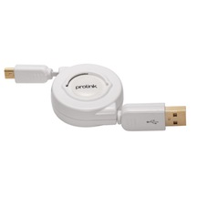 Pmm368R-0100 USBa-USB Mini Makaralı Kablo 1.0M Prolink