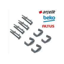 Arçelik Uyumlu Bulaşık Makinesi Ön Arka Sepet Ray Tutucu Pim 8'Li Set - 550703813