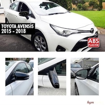 Toyota Uyumlu Avensis Yarasa Ayna Kapağı Piano Black Parlak Siyah