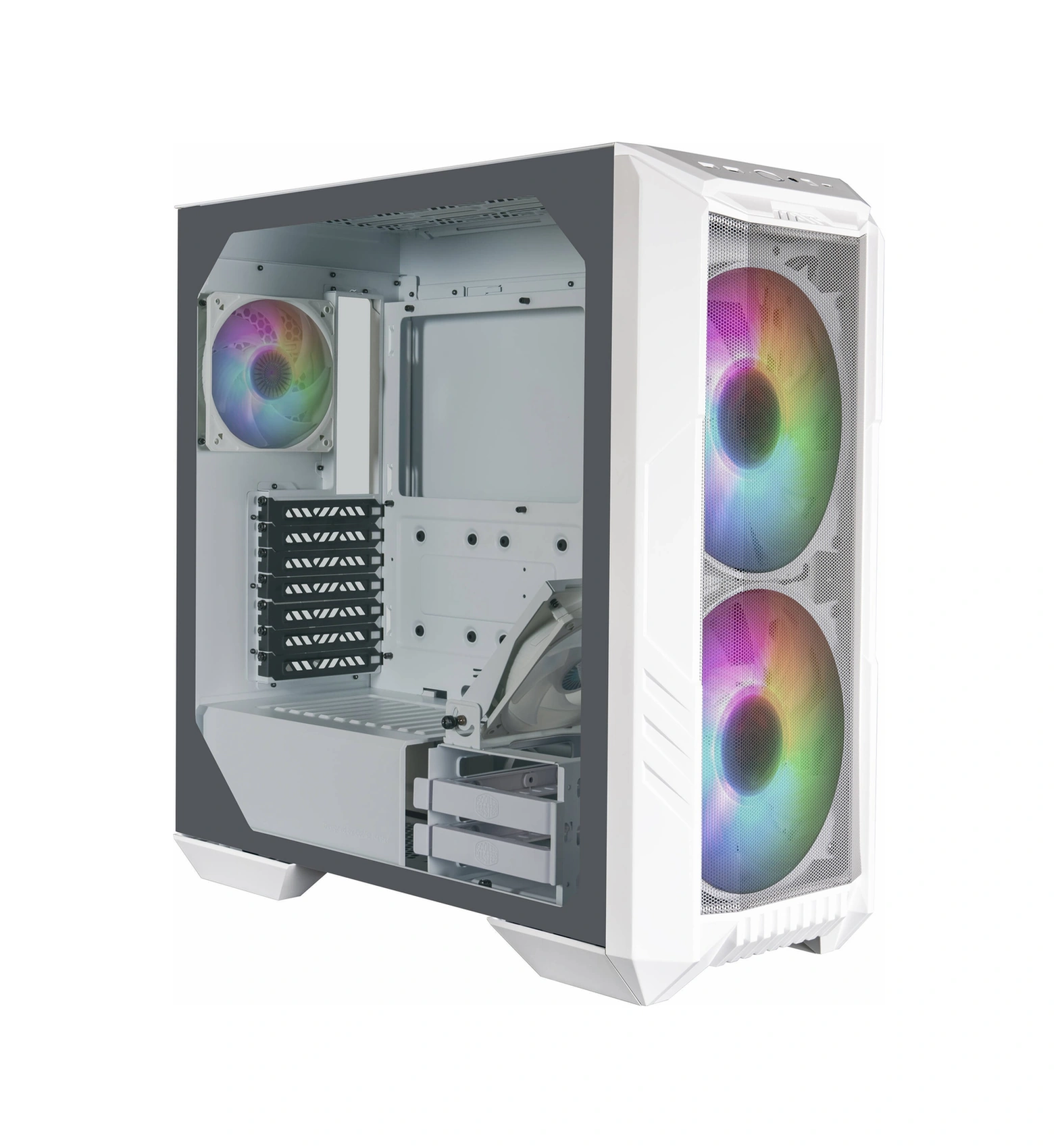 Cooler Master Haf 500 Usb 3.2 Argb Eatx Mid Tower Beyaz Kasa
