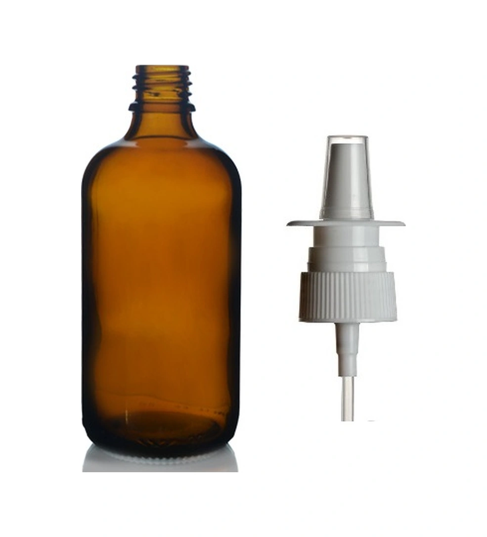 100ml Kahverengi Cam Şişe, Burun Spreyi, 12 Adet Nazal Spreyli, Ecza Şişesi, İlaç Şişesi Diğer