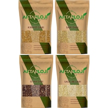 4'lü Darı Seti 100 Gr Kırmızı 100 Gr Ak 100 Gr Sarı , 100 Gr Siyah Muhabbet Kuşu Yemi 1.kalite