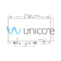Su Radyatörü Honda Accord Otomatik 1989-1995, Rover 618, 620 Kalınlık 26mm 350 668 26 / 19010-pt1-90