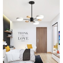 Simaavize Ahşap Detaylı Hanging Led Avize